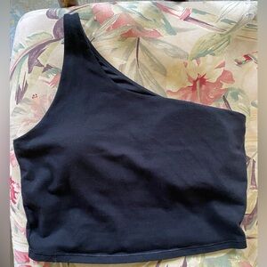 One Shoulder Crop w/ Built-in Bra